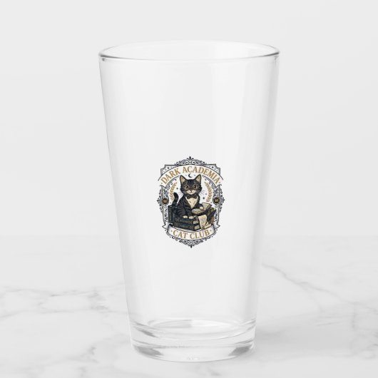 Dunkle Akademie-Katze Vater-Geschenkidee - Dunkle Glas (Vorderseite)