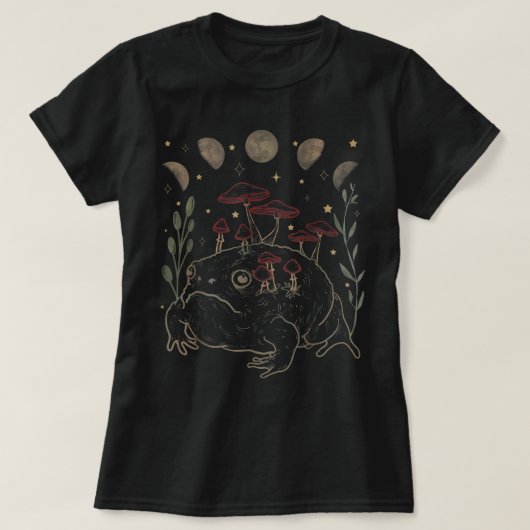 Dunkle Akademie Moon Witchy Goblincore Ästhetik fü T-Shirt (Design vorne)