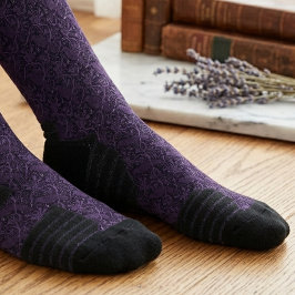 Dunkle Akademie Rabe Damast Socken