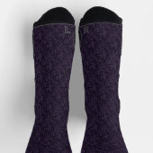 Dunkle Akademie Rabe Damast Socken (Oben)