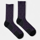 Dunkle Akademie Rabe Damast Socken (Rechts)