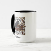 Dunkle Akademie Rabe Gothic Name Tasse (Vorderseite Links)