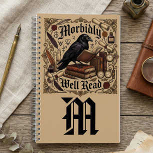 Dunkle Akademie Rabe Vintage Gothic Bücher