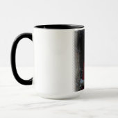 Dunkle Akademie Weihnachts-Eule Frohe Tasse (Links)