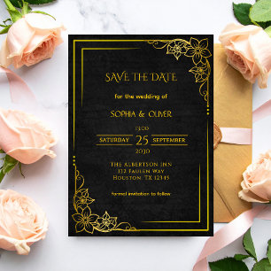 Dunkle Akademische Gothic Elegante Hochzeit Termin