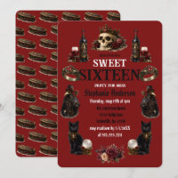 Dunkle Akademische Gothic Sweet 16