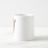 Dunkle Alebrije-Katze Kaffeetasse (Mittel)