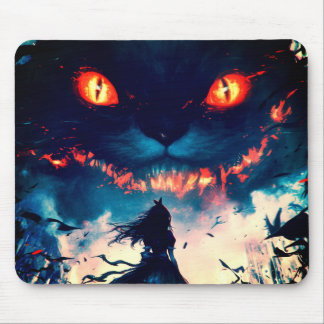 Dunkle Alice im Wunderland Mousepad