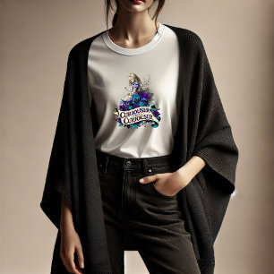 Dunkle Alice Merkwürdiger und Merkwürdiger T-Shirt
