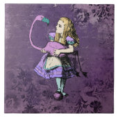 Dunkle Alice Rustikal Tiefes Violett Fliese (Vorderseite)