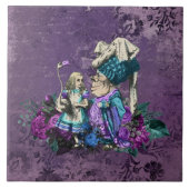 Dunkle Alice Rustikal Tiefes Violett Fliese (Vorderseite)