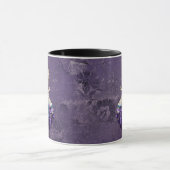 Dunkle Alice Rustikal Tiefes Violett Tasse (Zentrum)