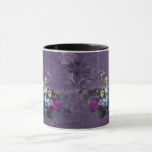 Dunkle Alice Rustikal Tiefes Violett Tasse (Zentrum)