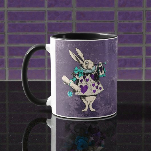 Dunkle Alice Rustikal Tiefes Violett Tasse