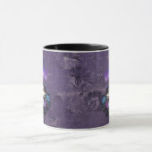 Dunkle Alice Rustikal Tiefes Violett Tasse (Zentrum)