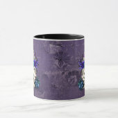 Dunkle Alice Rustikal Tiefes Violett Tasse (Zentrum)