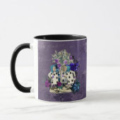 Dunkle Alice Rustikal Tiefes Violett Tasse (Links)