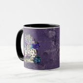 Dunkle Alice Rustikal Tiefes Violett Tasse (Vorderseite Links)