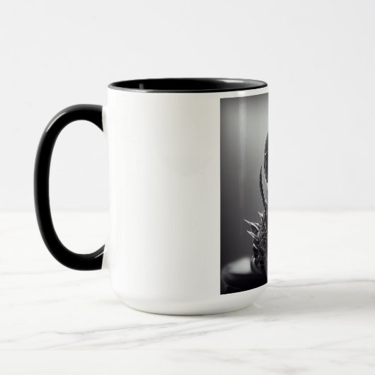 Dunkle Alien Kreatur Tasse (Links)