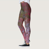 Dunkle Alkoholtinte Abstrakt Leggings (Links)
