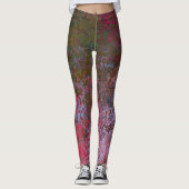 Dunkle Alkoholtinte Abstrakt Leggings (Vorderseite)