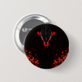 Dunkle Anime-Fantasy-Krähe-und-Dämon-Kunst Button (Vorne & Hinten)