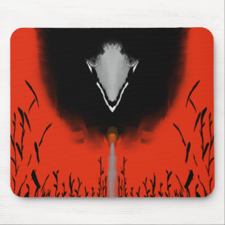 Dunkle Anime-Fantasy-Krähe-und-Dämon-Kunst Mousepad