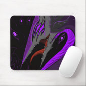 Dunkle Anime-Fantasy-Krähe-und-Dämon-Kunst Mousepad (Mit Mouse)