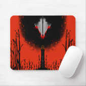 Dunkle Anime-Fantasy-Krähe-und-Dämon-Kunst Mousepad (Mit Mouse)