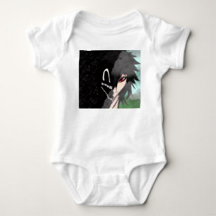 Dunkle Anime-Fantasy-Krähe und Dämonenkunst Baby Strampler