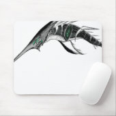 Dunkle Anime-Fantasy-Krähe und Dämonenkunst Mousepad (Mit Mouse)