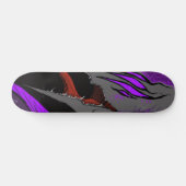 Dunkle Anime-Fantasy-Krähe und Dämonenkunst Skateboard (Horizontal)