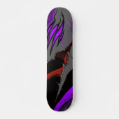Dunkle Anime-Fantasy-Krähe und Dämonenkunst Skateboard (Vorne)