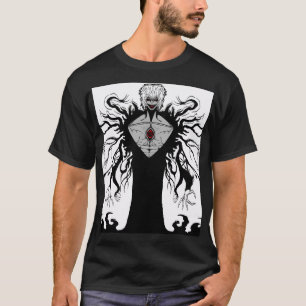 Dunkle Anime-Fantasy-Krähe und Dämonenkunst T-Shirt