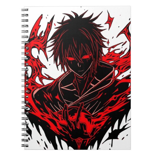 Dunkle Anime Notizblock (Vorderseite)