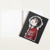 Dunkle Anime "Still Here" Ästhetik Gothic Illustra Planer (Anzeige)