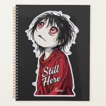 Dunkle Anime "Still Here" Ästhetik Gothic Illustra