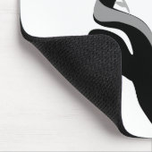 Dunkle Antelope-Silhouette mit angepasstem Monogra Mousepad (Ecke)