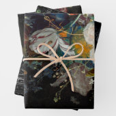 Dunkle Antike florale Stillleben Entdeckung Geschenkpapier Set (Beispiel)