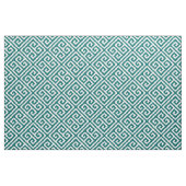 Dunkle Aquamarine griechische Schlüsselgröße Stoff (Yard (91,4 cm))