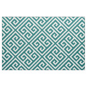 Dunkle Aquamarine griechische Schlüsselgröße Stoff (Fat Quarter (45,7 x 55,9 cm))