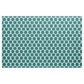 Dunkle Aquamarine Mod-Punkte Stoff (Fat Quarter (45,7 x 55,9 cm))