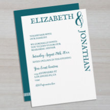 Dunkle Aquamarine moderne Typografie Probe Abendes