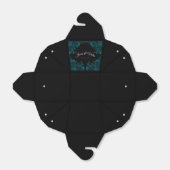 Dunkle Aquamarine Rose Hochzeit TakeOut Gefallen B Geschenkschachtel (Ungefaltet)