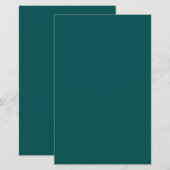 Dunkle Aquamarine Solid-Farbe (Vorne/Hinten)