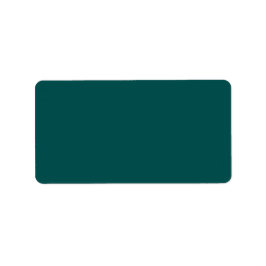 Dunkle Aquamarine Solid-Farbe Adressaufkleber