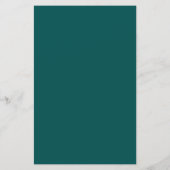 Dunkle Aquamarine Solid-Farbe Flyer (Hinten)