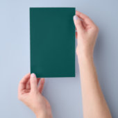 Dunkle Aquamarine Solid-Farbe Flyer (Handgriff)