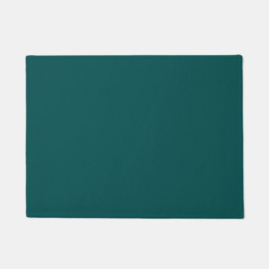 Dunkle Aquamarine Solid-Farbe Fußmatte (Vorderseite)
