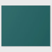 Dunkle Aquamarine Solid-Farbe Geschenkpapier (Flach)